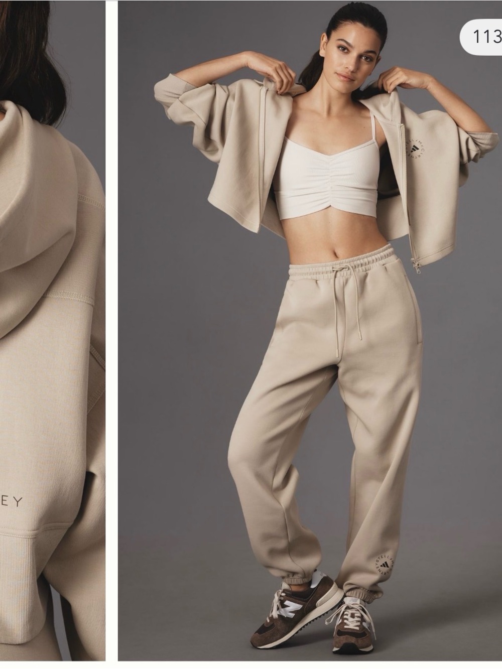 Addidas by Stella McCartney TrueCasuals Joggers and Cropped Hooded Sweatshirt